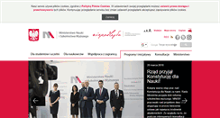 Desktop Screenshot of bip.mnisw.gov.pl